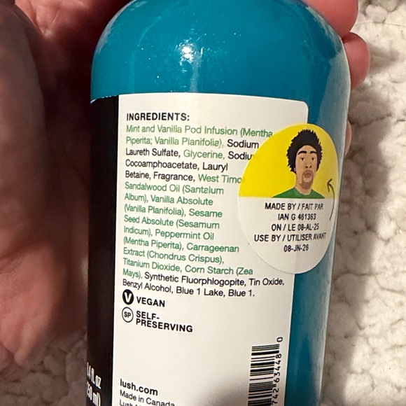 Lush Dad's Minted Shower Gel - Vibrant Blue - Picture 2 of 5